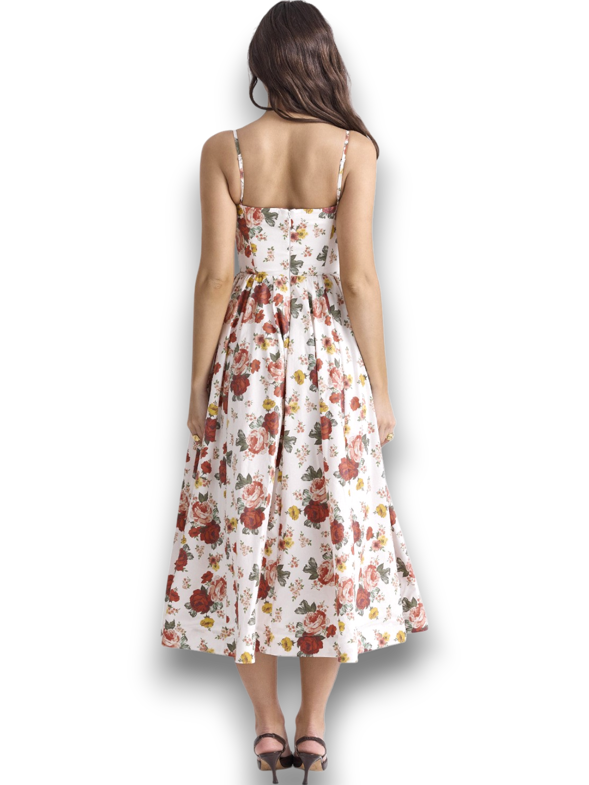 Clara Vintage Floral Italian Maxi Dress