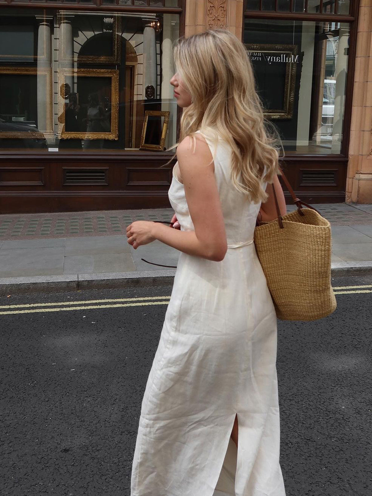 Seren Cotton & Linen Sleeveless Maxi Dress