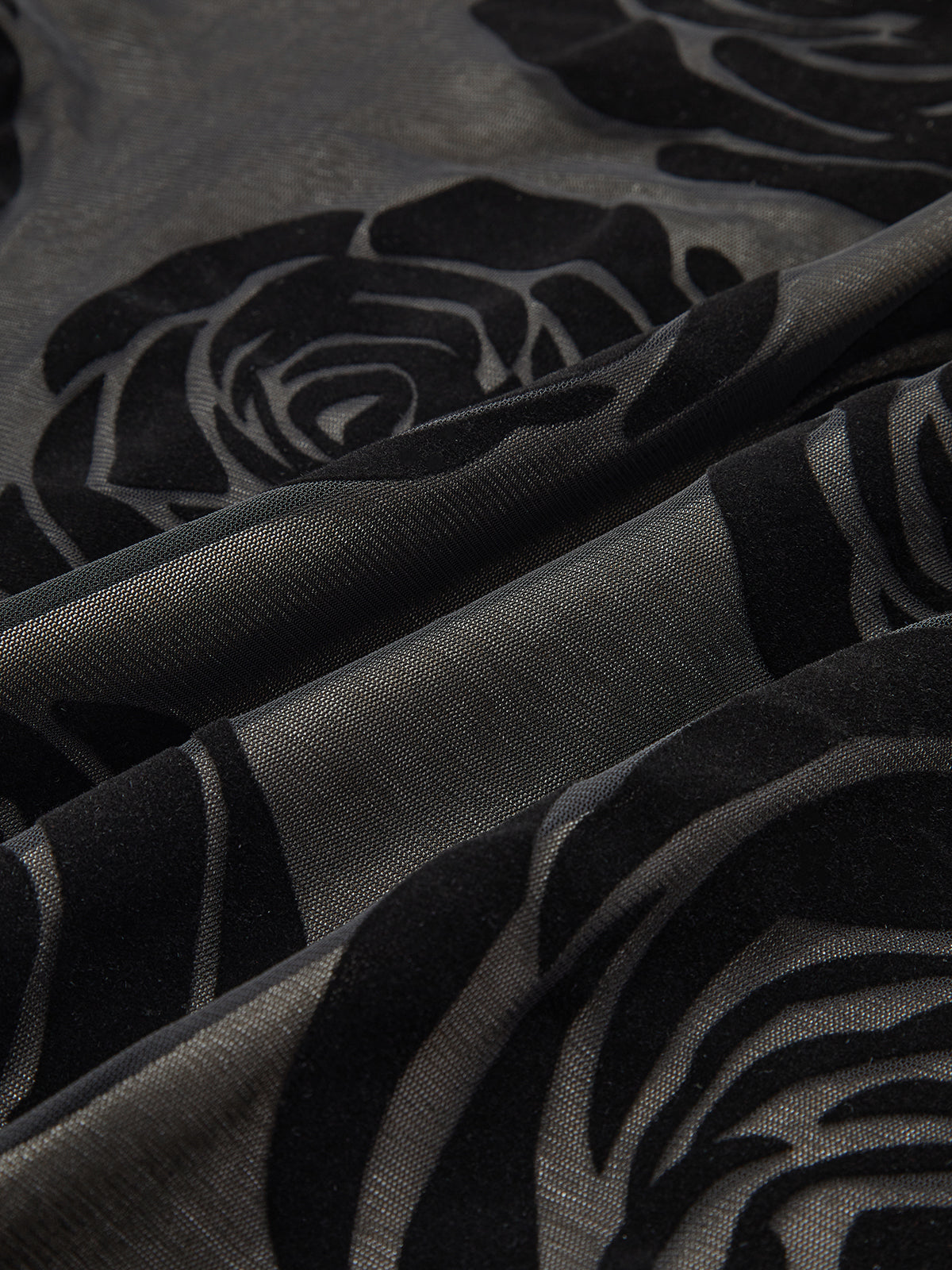 Sophia Black Jacquard Asymmetrical Gown