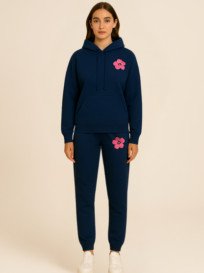 Mila - Comfy Oversized Tracksuit with Surf City Back Print