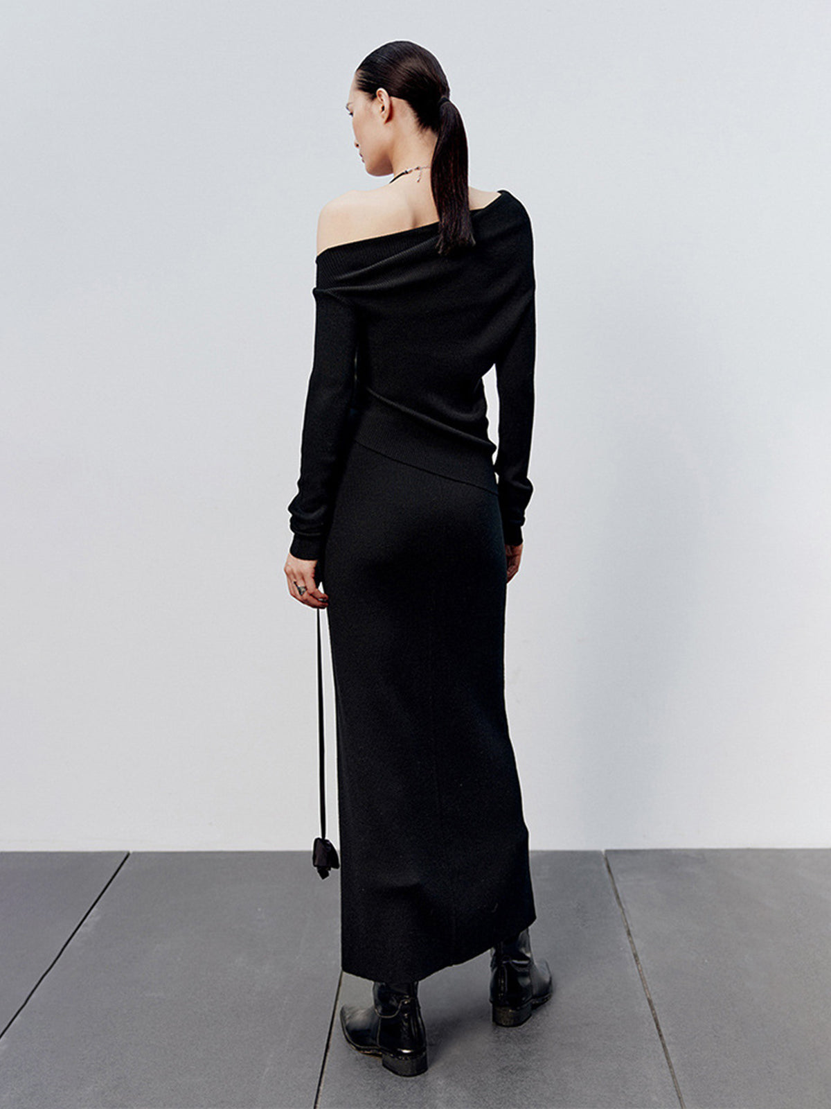 Mira Asymmetric Caramel Knit Top