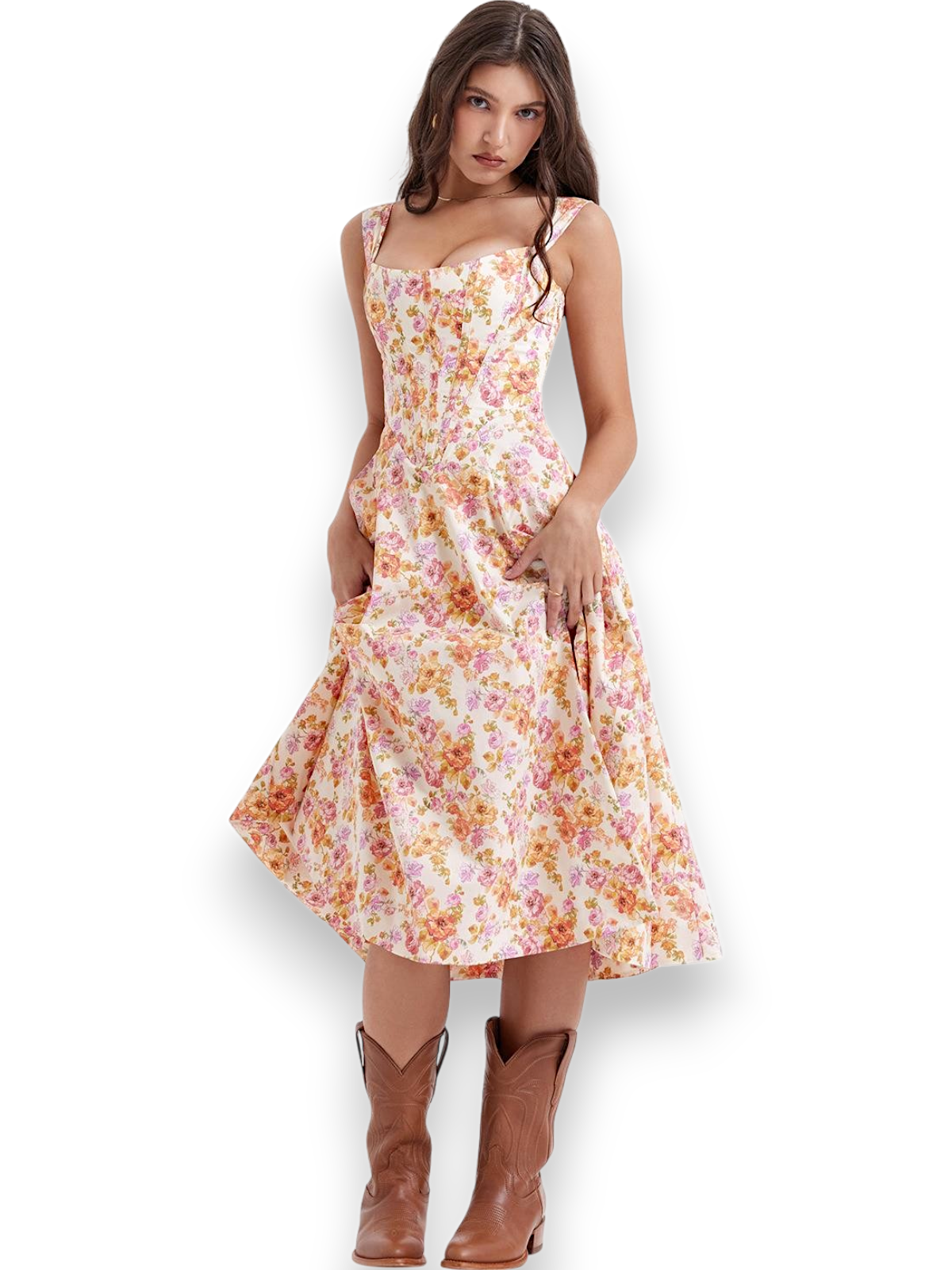 Lira Ivorybud Floral Maxi Dress