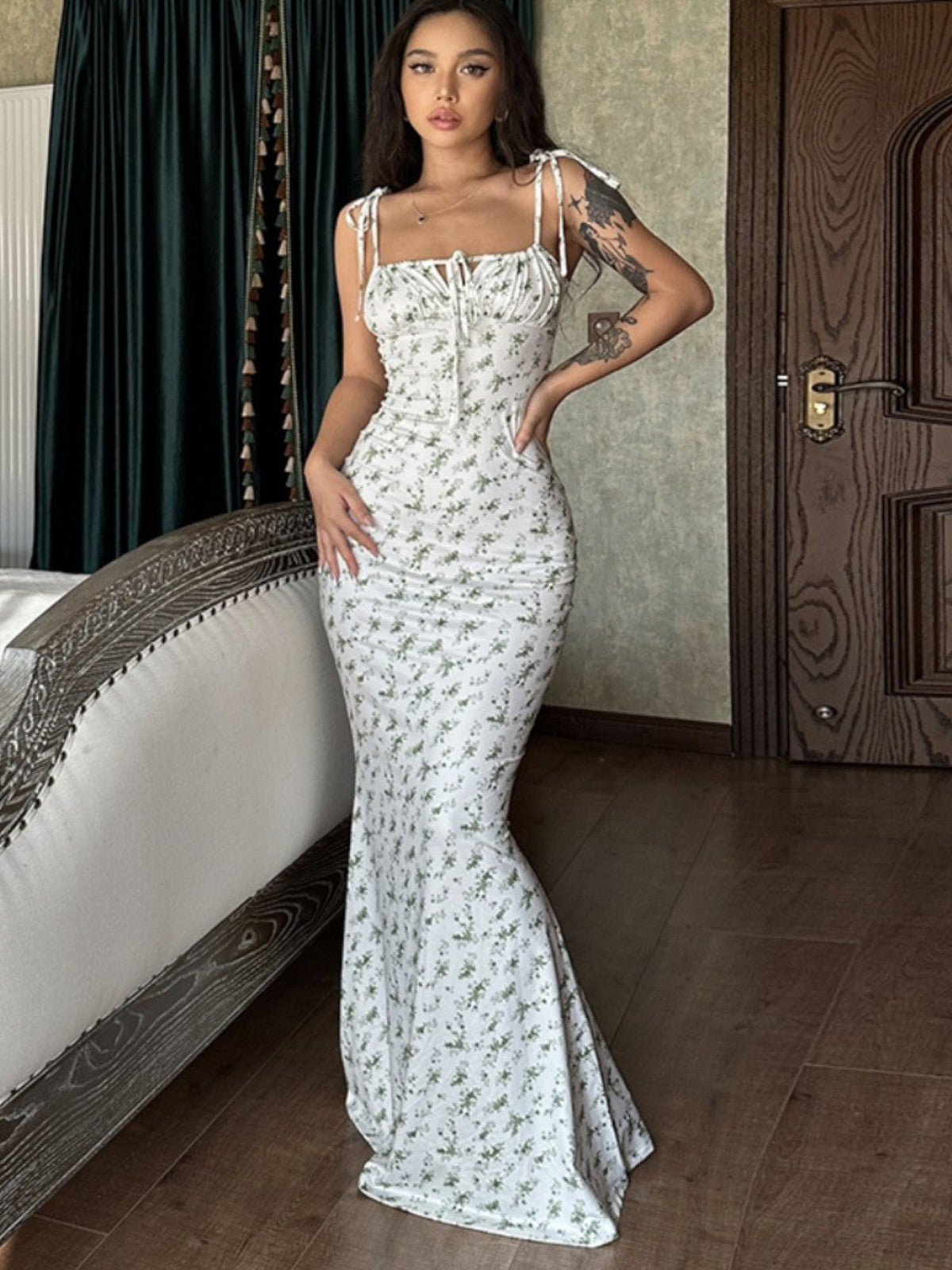 Willow Floral Cami Midi Dress