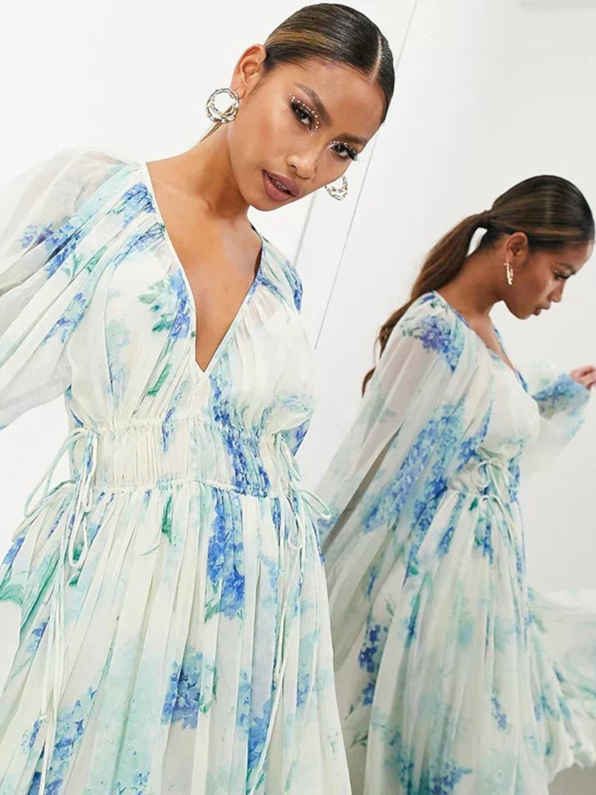 Nora – Blue Ocean Maxi Dress