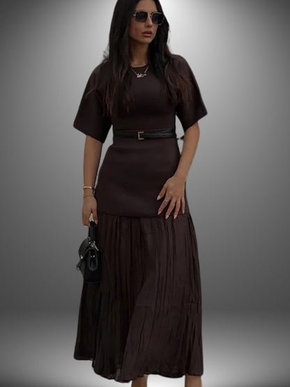 Anabella - Pleated Maxi Dress