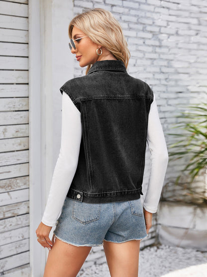 Victoria Classic Denim Vest Top