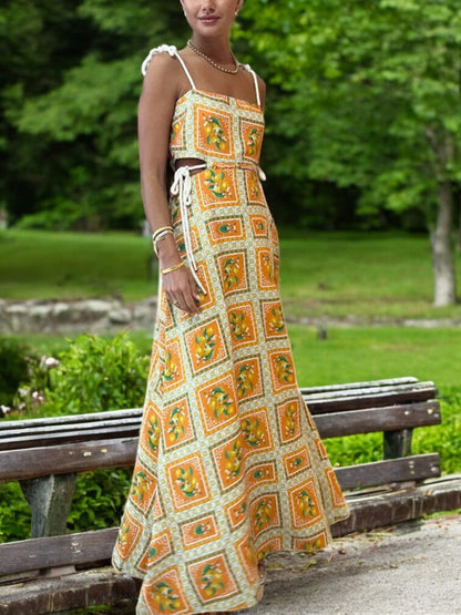 Chloe Floral Print Maxi Dress