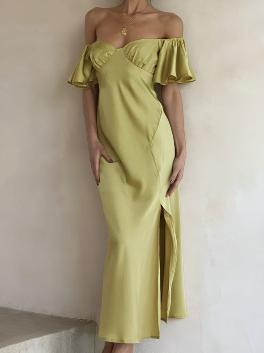 Fiora Ruffle Sleeve Maxi Dress