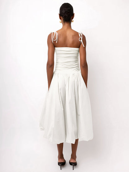 Amara Knotted Strap Midi Dress