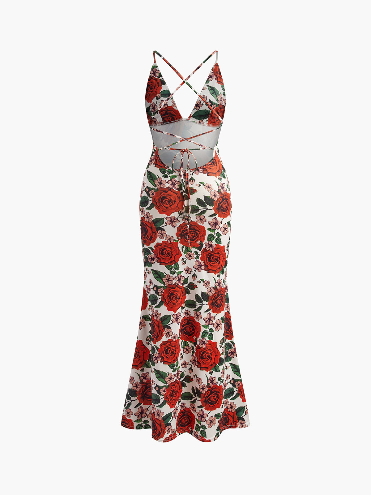 Elara Bloom Floral V-Neck Maxi Dress