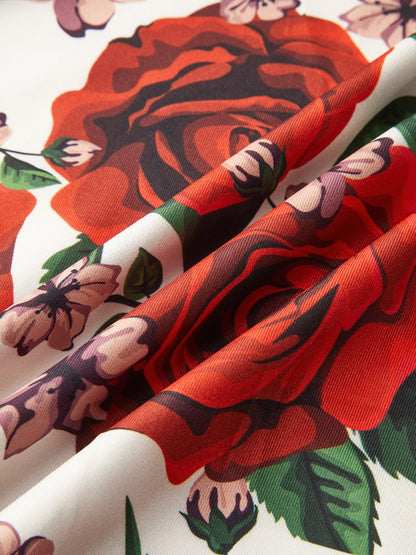 Elara Bloom Floral V-Neck Maxi Dress