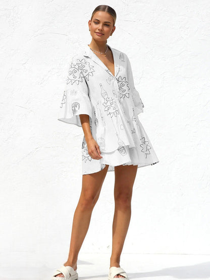 Zina Embroidered Heart Oversized Knit Sweater