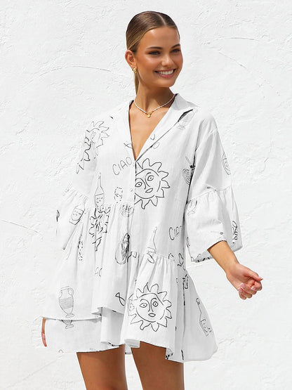 Zina Embroidered Heart Oversized Knit Sweater