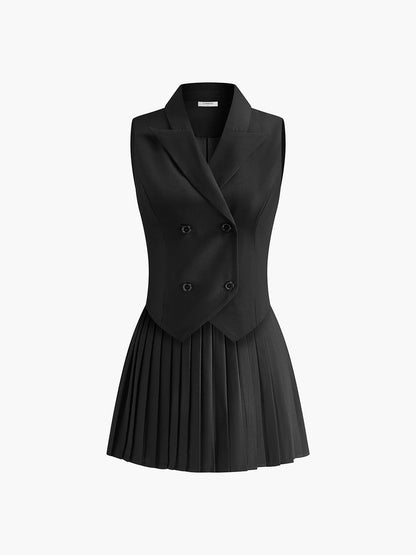 Arden Tailored Waistcoat & Mini Skirt Set