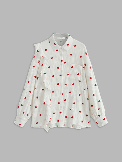 Fiora Cotton Ruffle Shorts Set