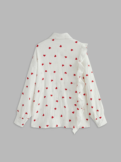 Fiora Cotton Ruffle Shorts Set