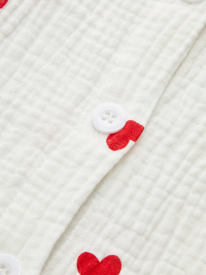 Fiora Cotton Ruffle Shorts Set