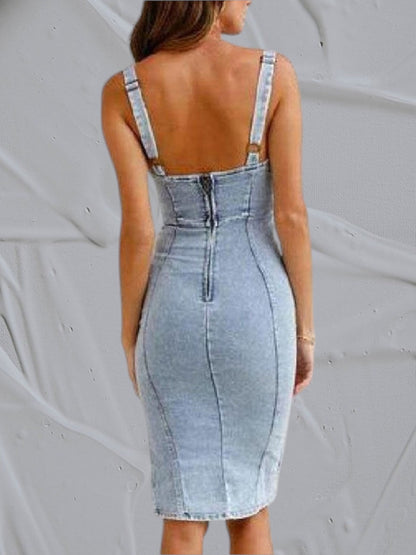 Matilda Denim Split Dress