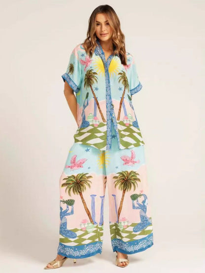 Layla Vibrant Tropical Print Set