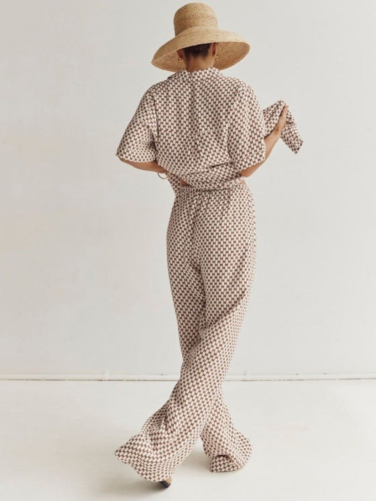 Lola Geometric Print Trouser Set