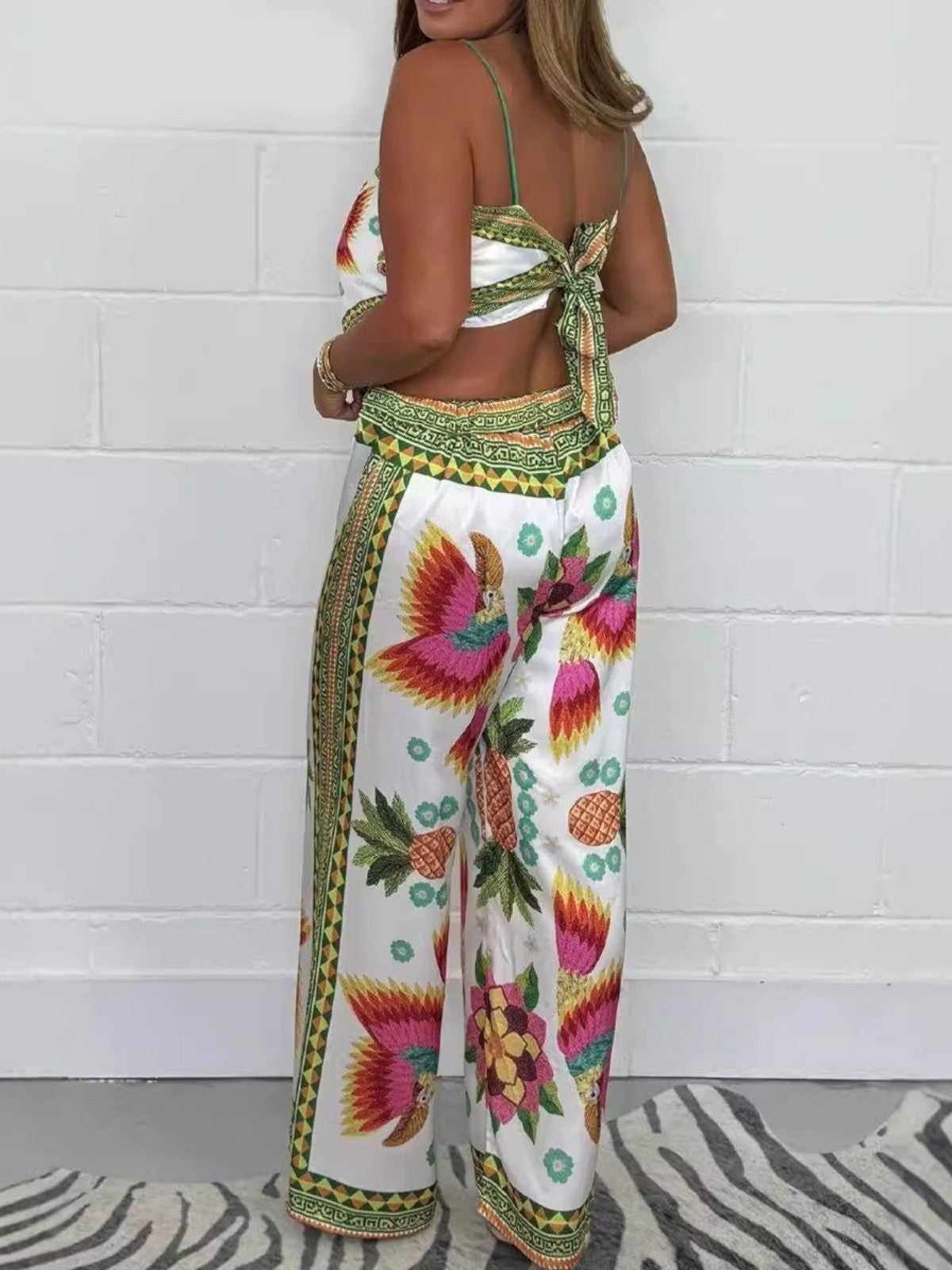 Layla Tropical Print Two-Piece Set