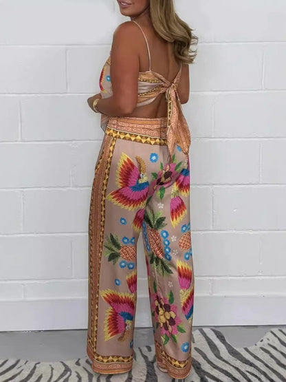 Layla Tropical Print Two-Piece Set