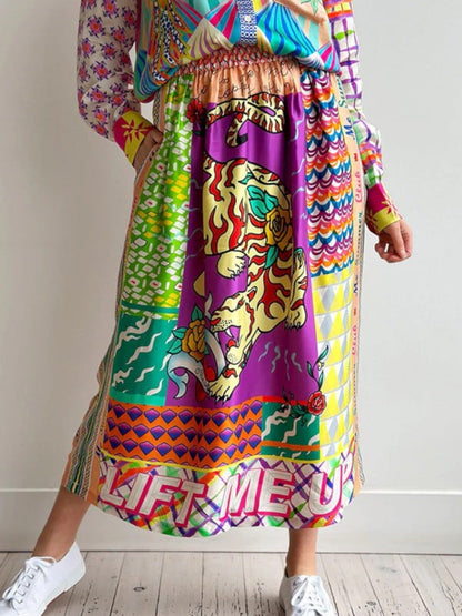 Ivy Colorful Printed Two-Piece Set