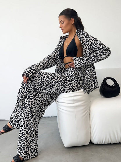 Zara Leopard Print Lounge Set