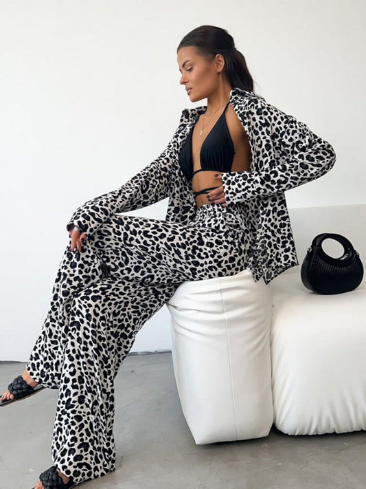 Zara Leopard Print Lounge Set