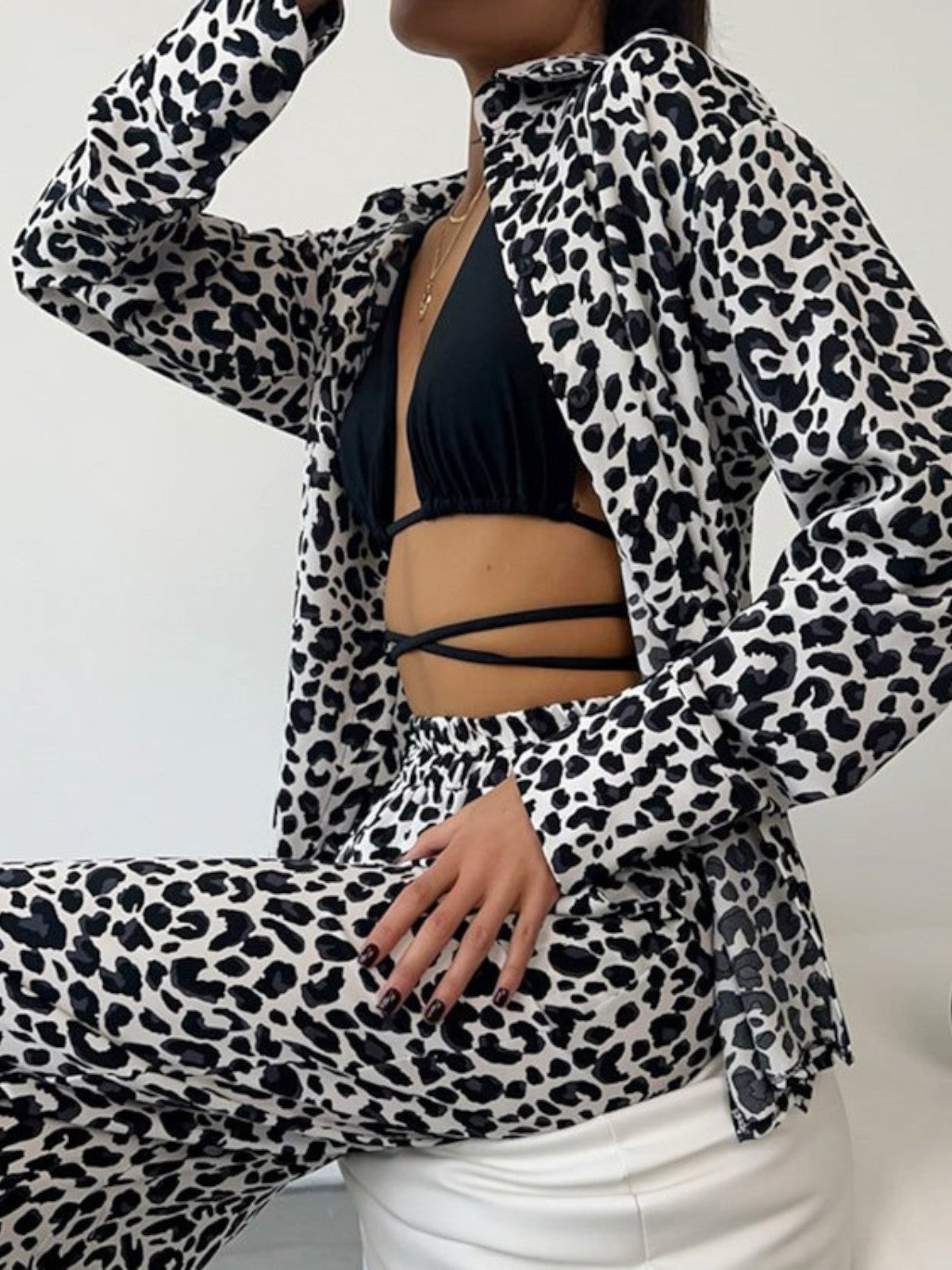 Zara Leopard Print Lounge Set