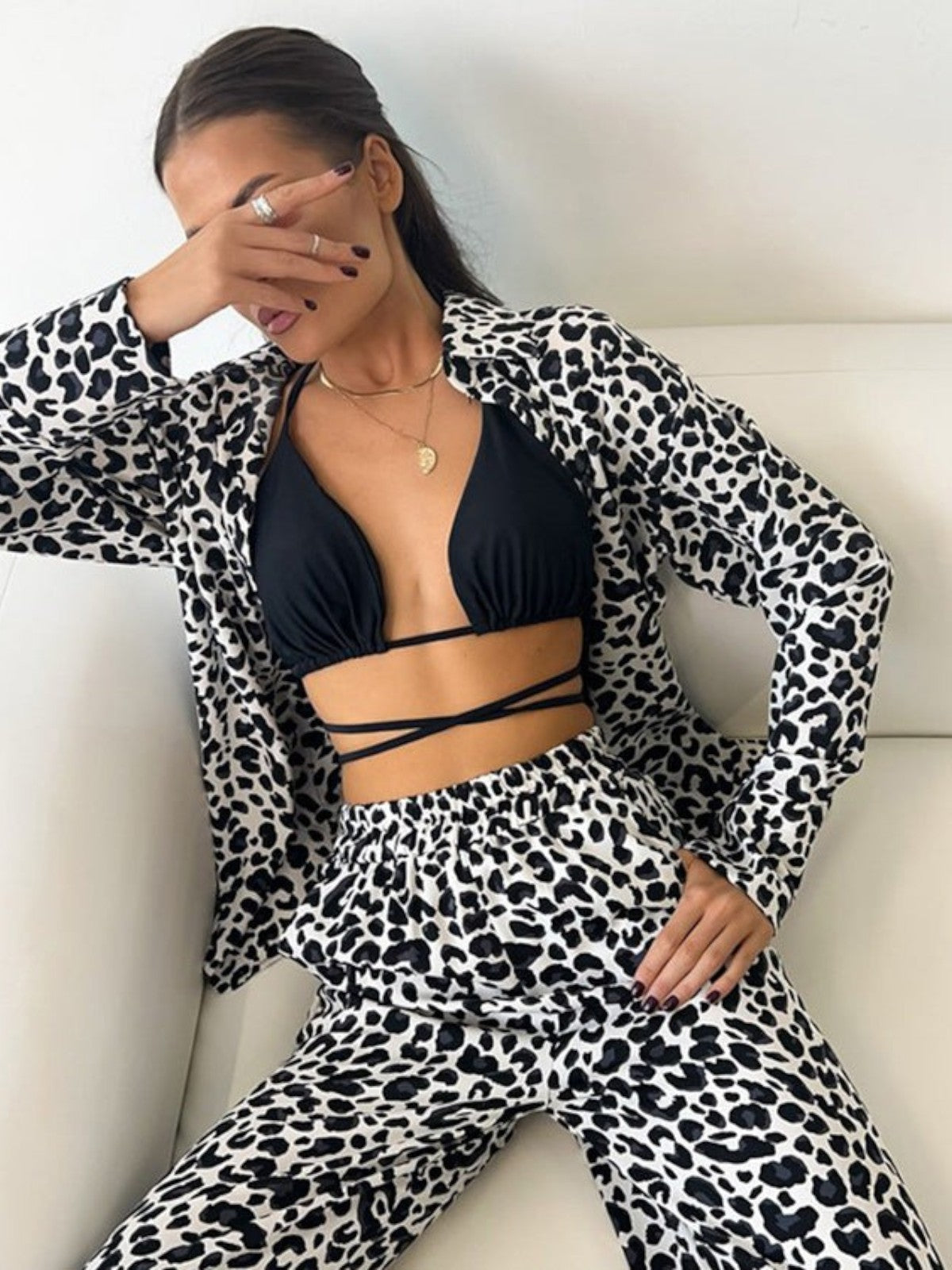 Zara Leopard Print Lounge Set