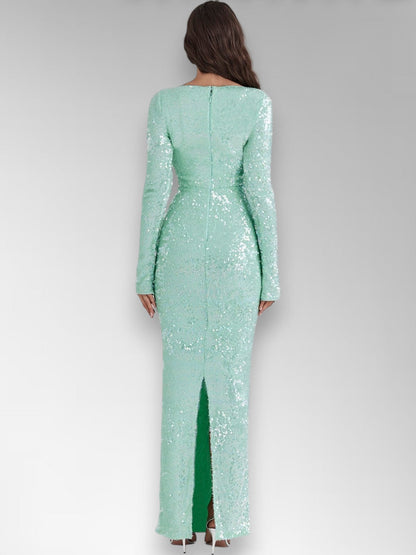 Titama Skyblue Maxi Gown Dress