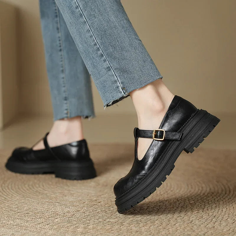 Mary Janes - Elegant Leather Shoe