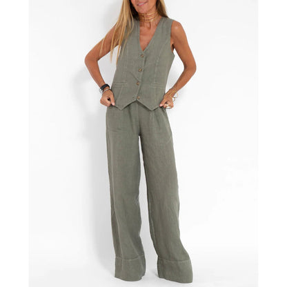 Felicity - Sleeveless Top & Trouser Set for Women