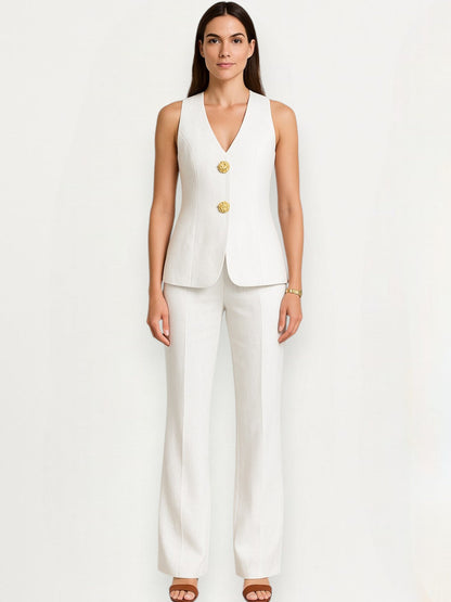 Sophie Button Blazer Set