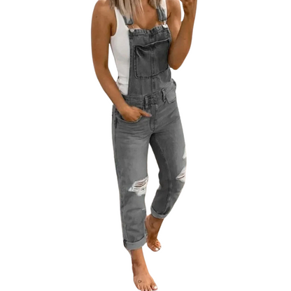 Alessia - Casual Denim Sleeveless Jumpsuit for Women